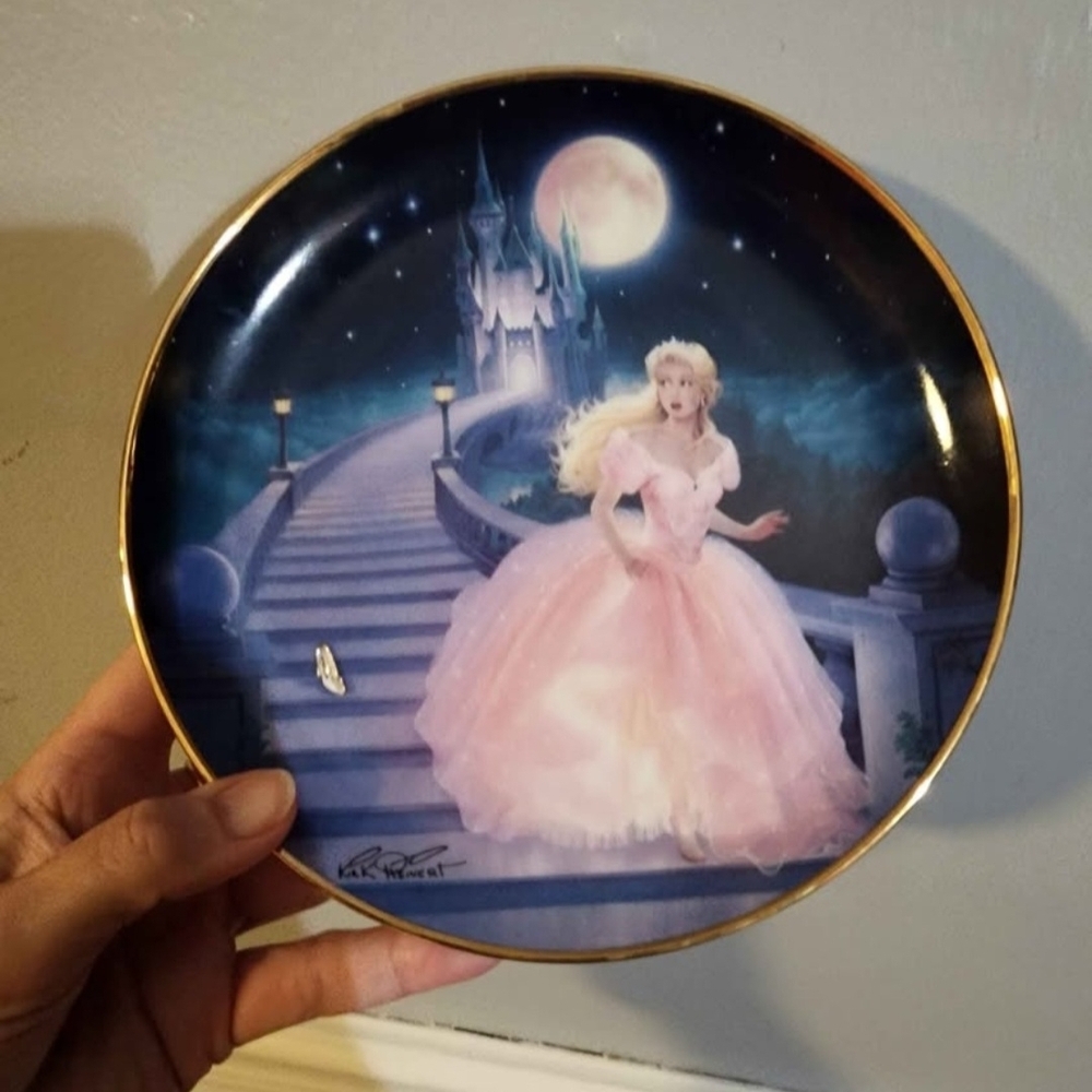 Disney Princess Decorative Plate - Pink and Blue